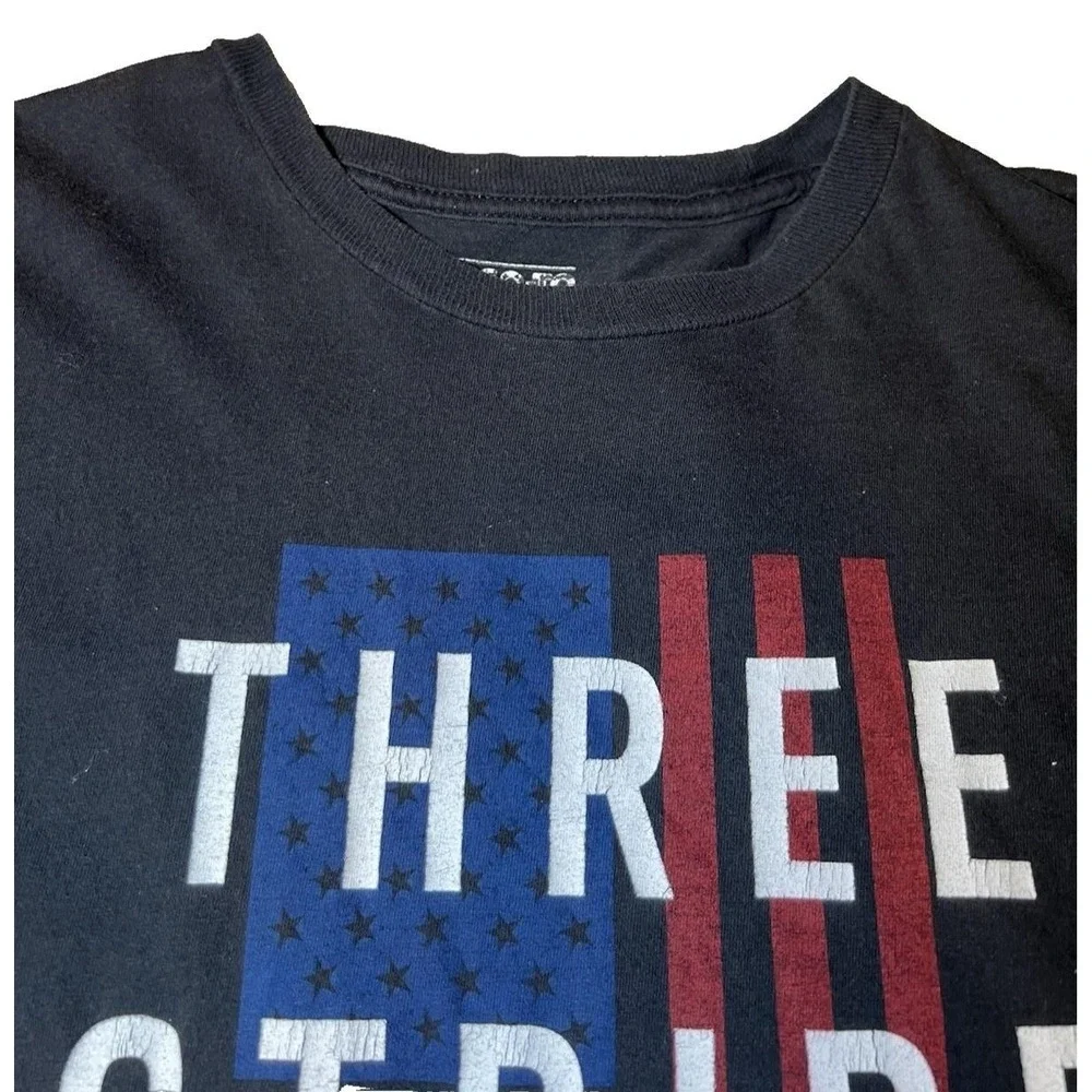 Adidas Mens Size‎ Large Go To Tee Three Stripe Life Graphic T-Shirt Black Casual